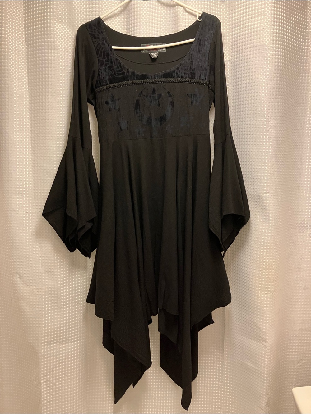 Vintage Black Eternal Love Goth Dress Y2K S